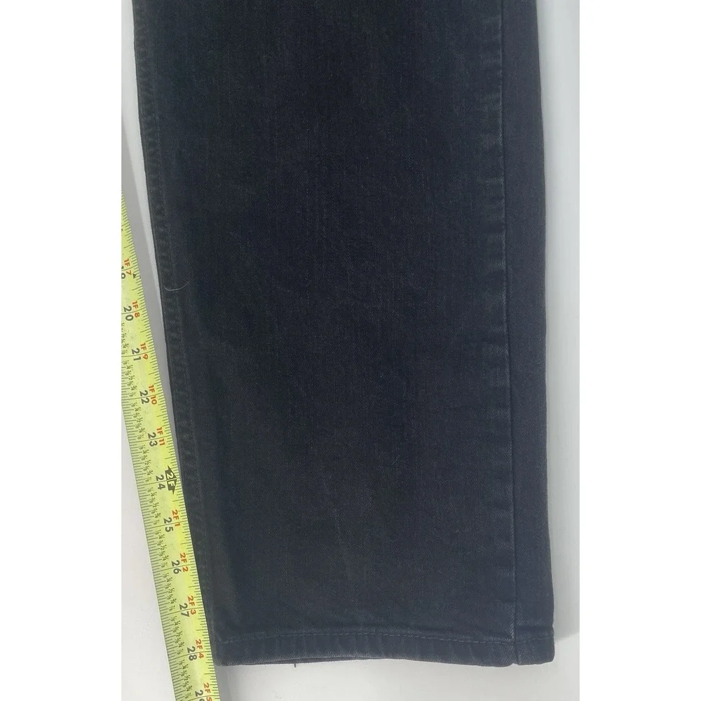 Levi's 505 Regular Fit Jeans Mens 40x28.5 Black Straight Leg Classic Streetwear